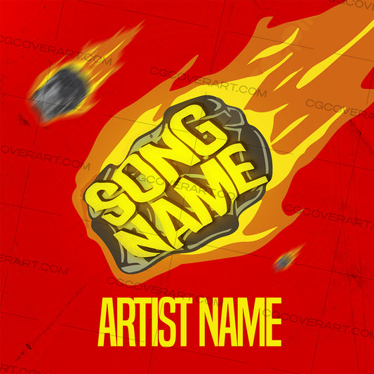 Meteor Art | Customizable Artwork with Song Title & Artist Name