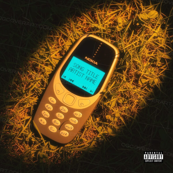 Retro meets real with a nostalgic Nokia phone glowing in the grass. Ideal for throwback tracks, storytelling, or songs with old-school energy and real-life memories.